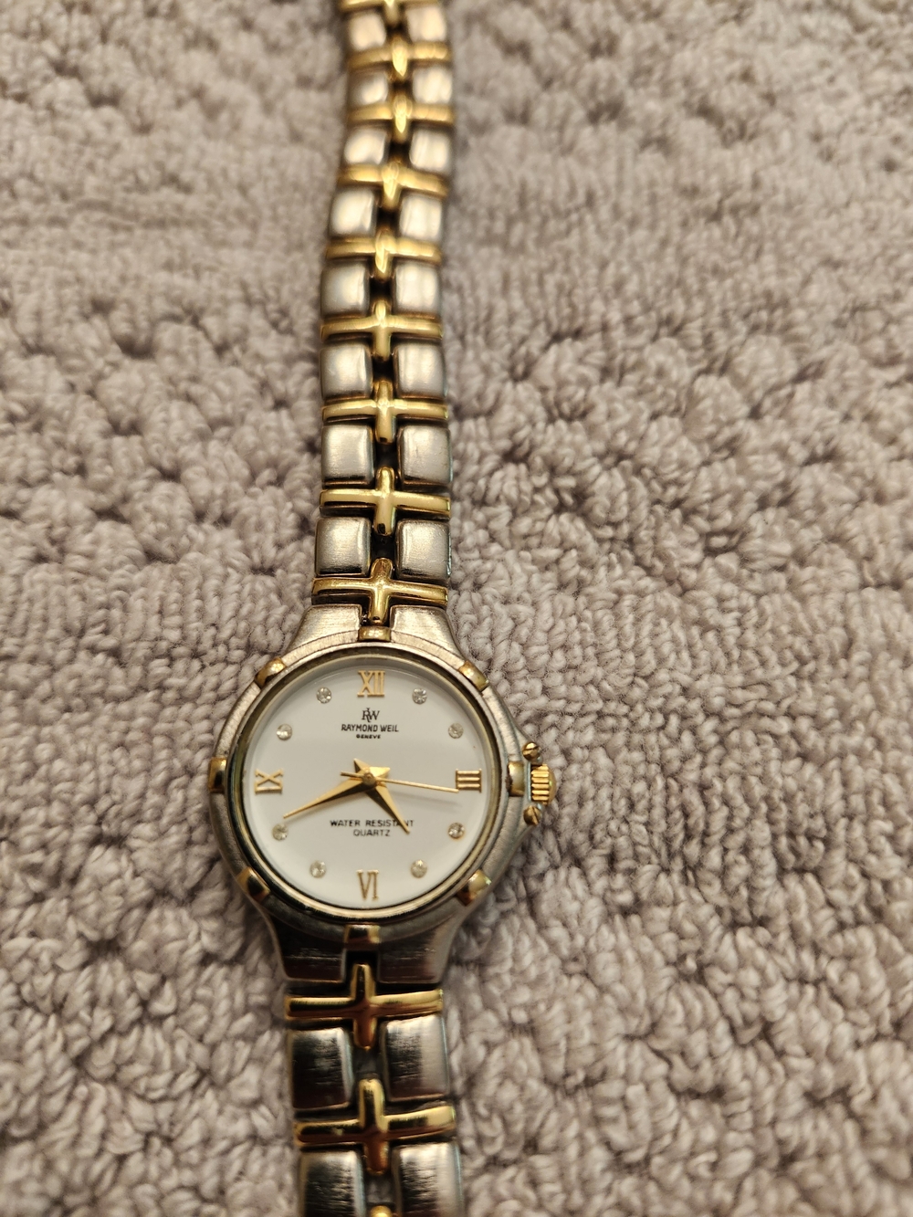 Raymond Weil Two-Tone Gold and Silver Women's Bracelet Watch 0145